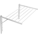 ABJ Wandwäschetrockner, Zusammenklappbar, Trockenlänge von 3,60 m bis 6,00 m, Farbauswahl in Weiß, Grau oder Schwarz