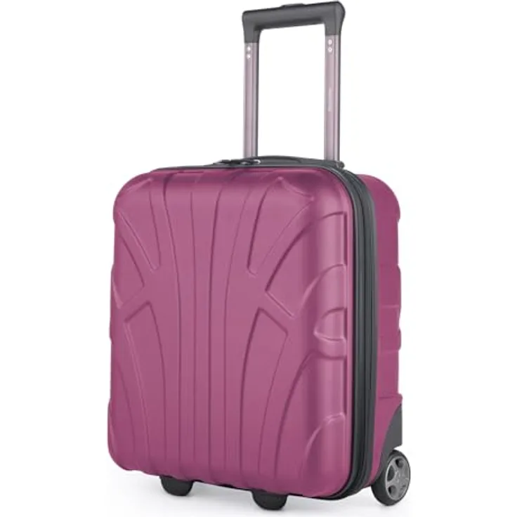 suitline Handgepäck Trolley 45x36x20 cm, Unter-Sitz Kabinenkoffer mit 30 Litern, TSA-Zahlenschloss, Magenta