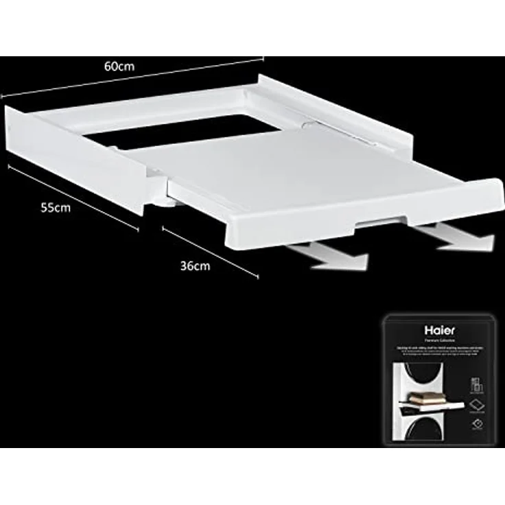 Haier Verbindungssatz für Waschmaschinen und Trockner, Premium-Qualität, kompatibel mit Haier-Waschmaschinen der Serien 3, 5, 7 und den Trocknern der Serien 5 und 7 35602564 weiß – Bild 2