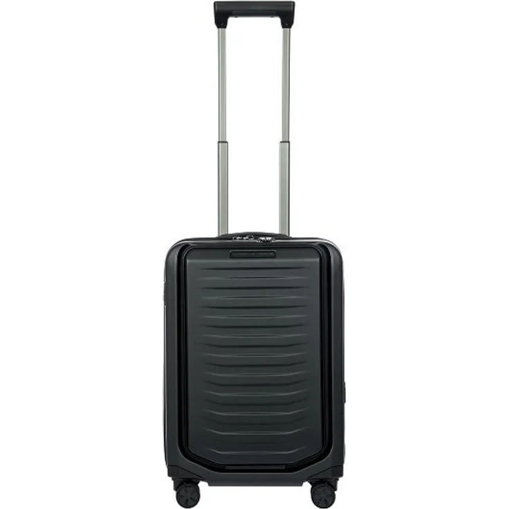 Porsche Design Roadster Kabinentrolley S 55 cm, 4 Rollen, Laptopfach, Dehnfalte, matt schwarz, 100% Polycarbonat