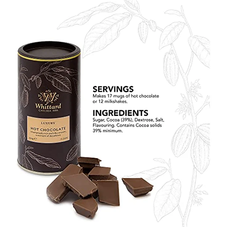 Whittard of Chelsea Heiße Schokolade Luxury, 350 g – Bild 3