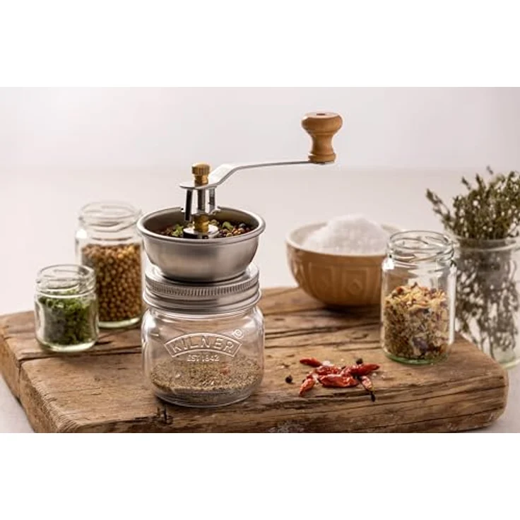 Kilner Gewürzmühlen Set 0,25l, Pfeffermühle + Salzmühle, Transparent – Bild 2