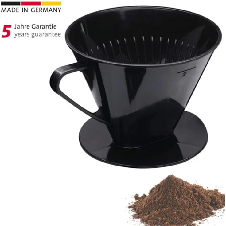 Westmark Kaffeefilter-Filterhalter, Für bis zu 2 Tassen Kaffee, Filtergröße 2, Kunststoff, Two, Schwarz, 24422261 – Bild 3