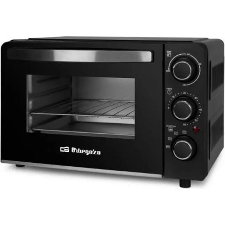 Orbegozo Elektro-Ofen Mini HCC 5015, 15 L Kleinbackofen mit 1300 Watt Heizleistung, kompakte Bauweise