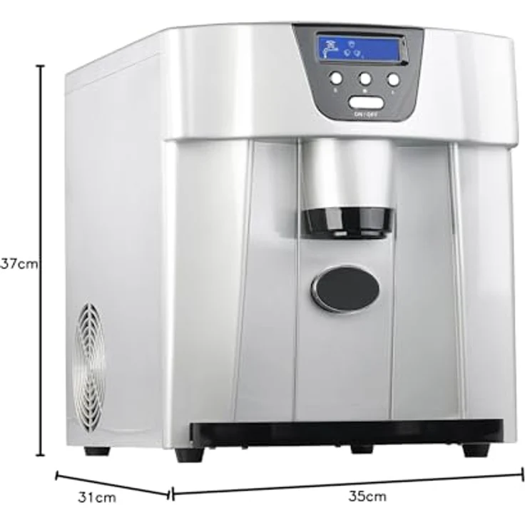 Rosenstein & Söhne EWS 2100 Eiswürfelbereiter, 130W, LCD-Display, 3 Größen, 1,8 Liter, silber – Bild 11