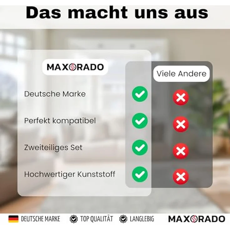 Maxorado Staubsaugerrohr 35mm, 2x Verlängerungsrohr aus Kunststoff für Lidl Parkside und Masko Nass- und Trockensauger, Ø 35mm, 1m Gesamtlänge – Bild 5