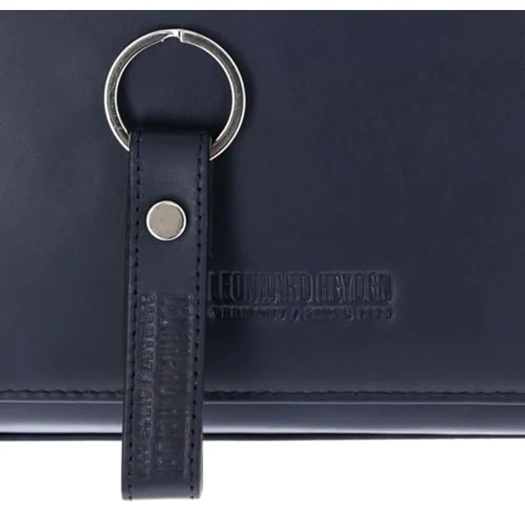 Leonhard Heyden Montreal Weekender Reisetasche, 100% Leder, 52 cm x 24 cm x 36 cm, blau – Bild 5