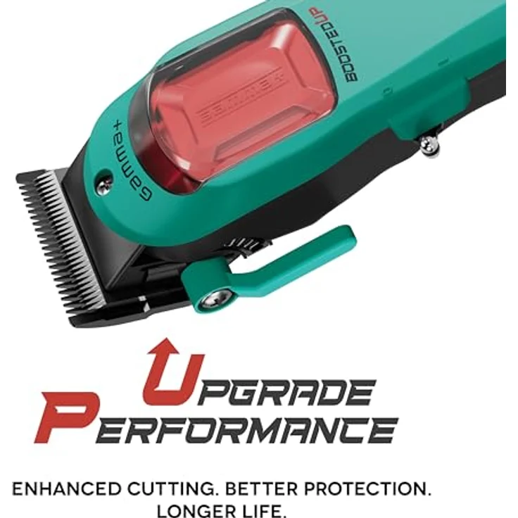GAMMA+ Boosted Up, Professioneller Herren-Haarschneider mit Rotationsmotor, 120 Minuten Akku, Verstellbare Klinge, 4 Kämme und 3 Austauschbare Cover, USB-C Ladekabel – Bild 2