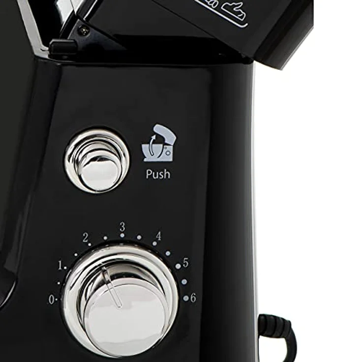 Mesko MS 4217 Küchenmaschine 1200 Watt, 3,5 Liter Schüssel, 6 Geschwindigkeiten, schwarz – Bild 3