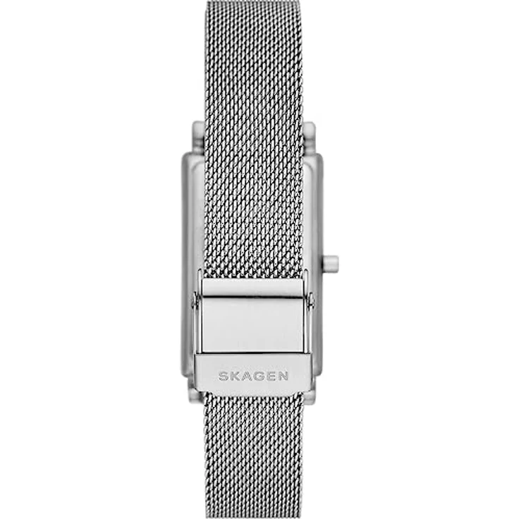 Skagen Damenuhr Hagen quarz/3 Zeiger Uhrwerk 22mm Gehäusegröße mit einem edelstahl mesh Armband SKW3096 – Bild 2
