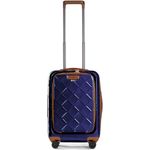 Stratic Leather and More - 4-Rollen-Kabinentrolley Fronttasche 15" 55 cm S Blue - Preisvergleich