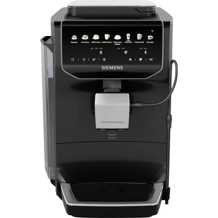 Siemens EQ500 i TP553E07 Kaffeevollautomat, Klavierlack-Schwarz, mit iAroma System und oneTouch DoubleCup-Funktion