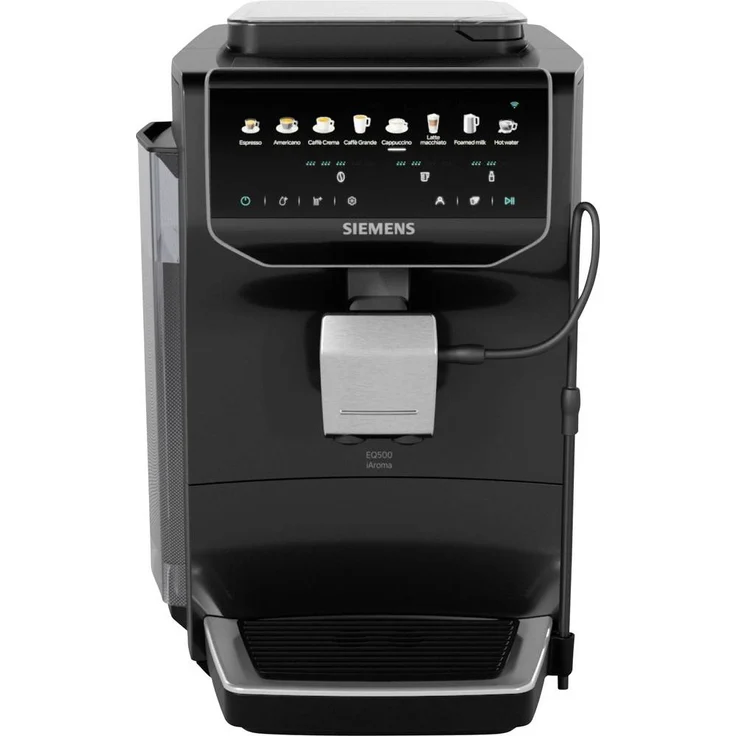 Siemens EQ500 i TP553E07 Kaffeevollautomat, Klavierlack-Schwarz, mit iAroma System und oneTouch DoubleCup-Funktion
