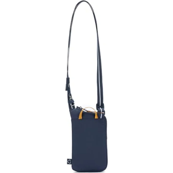 Pacsafe GO Tech, Anti-Diebstahl Handtasche aus reiß- und schnittfestem Material, Blau mit RFID-Schutz – Bild 2