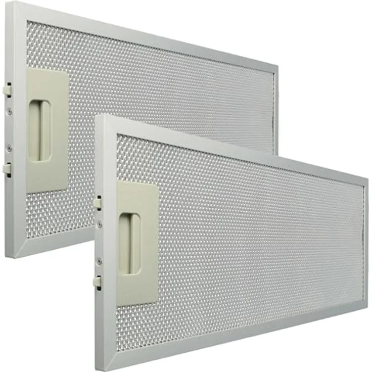 vhbw 2x Filter Metallfettfilter kompatibel mit Klarstein 10032841, Paolo 52 Dunstabzugshaube, Aluminium - Effektiver Ersatzfilter für verbesserte Luftqualität in der Küche