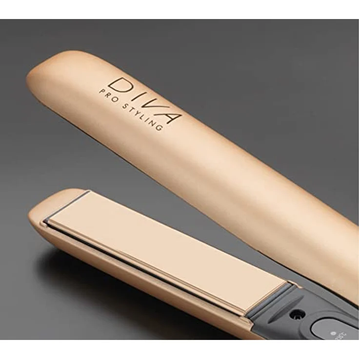 Diva Pro Styling Precious Metals Touch Glätteisen - Automatische Sicherheitsabschaltung - Einsatzbereit in Sekundenschnelle - 3m langes Kabel, gold für seidig glattes Haar – Bild 3