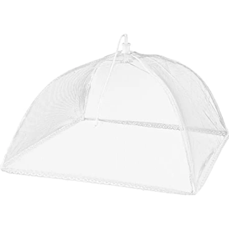 Schellenberg 50780 Fliegenhaube faltbar, Abdeckhauben für Lebensmittel und Obst, Fliegen- und Mückenschutz, weiß – Bild 1