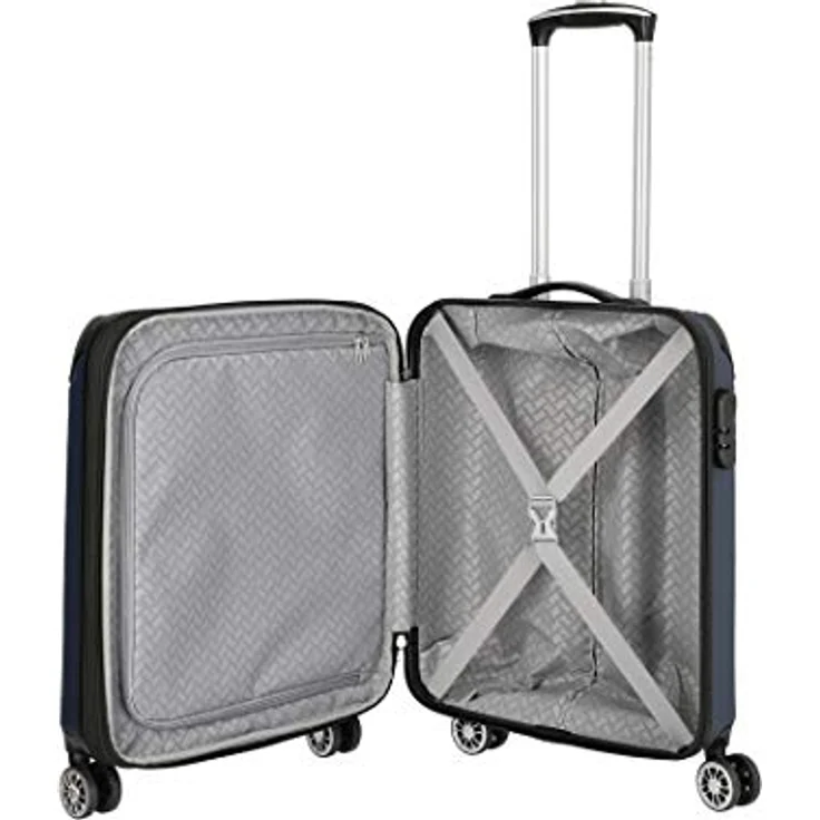 travelite 4-Rad Handgepäck Koffer erfüllt IATA Bordgepäckmaß, Gepäck Serie CITY: Robuster Hartschalen Trolley mit kratzfester Oberfläche, 55 cm, 40 Liter – Bild 5