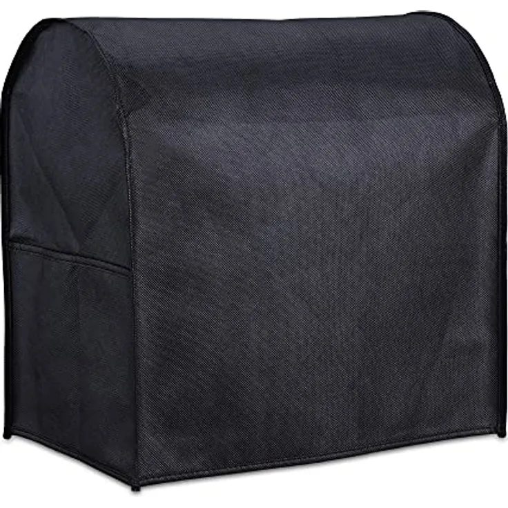 kwmobile KitchenAid Hülle 4,3-4,8 Liter - Staubschutz Abdeckhaube mit 3 Fächern in Schwarz