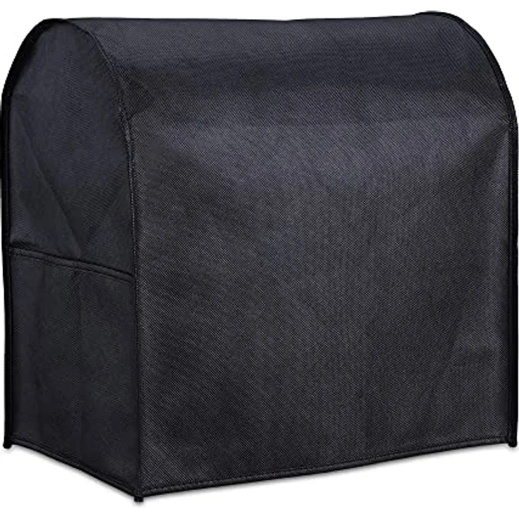 kwmobile KitchenAid Hülle 4,3-4,8 Liter - Staubschutz Abdeckhaube mit 3 Fächern in Schwarz – Bild 1