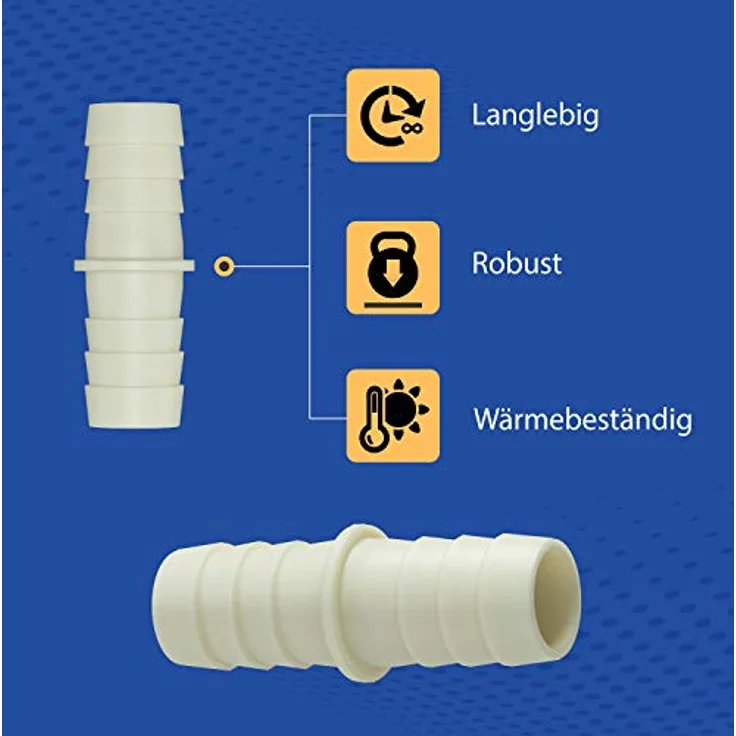 VIOKS Waschmaschine Abfluss Adapter Ø22mm für Flexibler Ablaufschlauch Waschmaschine/Abwasserschlauch Spülmaschine & Schlauchverbinder für Ablaufschlauch Waschmaschinenschlauch Verlängerung – Bild 4