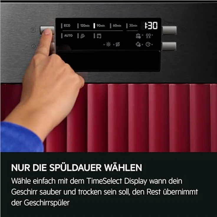 AEG GT620B2SCM 6000 Geschirrspüler, teilintegrierbar, 596 mm, 44 dB (A), SatelliteClean® Sprüharme, höhenverstellbarer Oberkorb, Extra Hygiene Programm – Bild 4