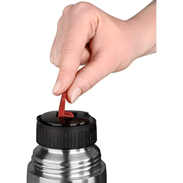 Emsa 509238 Isolierflasche, Mobil genießen, 700 ml, Safe Loc Pro Verschluss, Schwarz-Anthrazit, Mobility – Bild 8