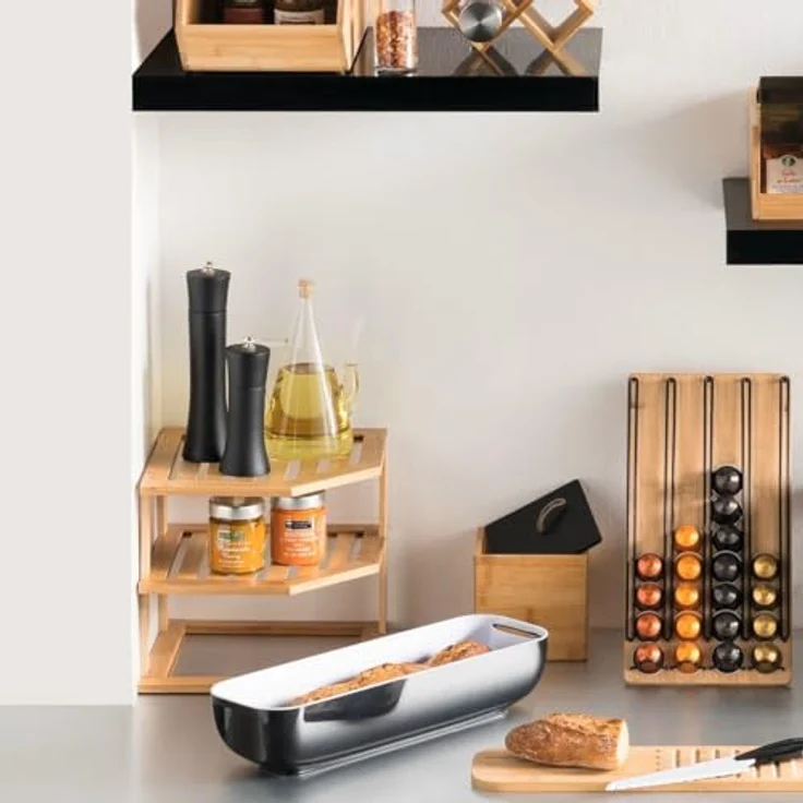 5five Simply Smart Küchenregal für Gewürze, 3 Ebenen, Bambusständer - 5five Simple Smart – Bild 3