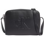 Calvin Klein Jeans Umhängetasche SCULPTED CAMERA BAG DEBOSS, Polyurethan (PU), schwarz
