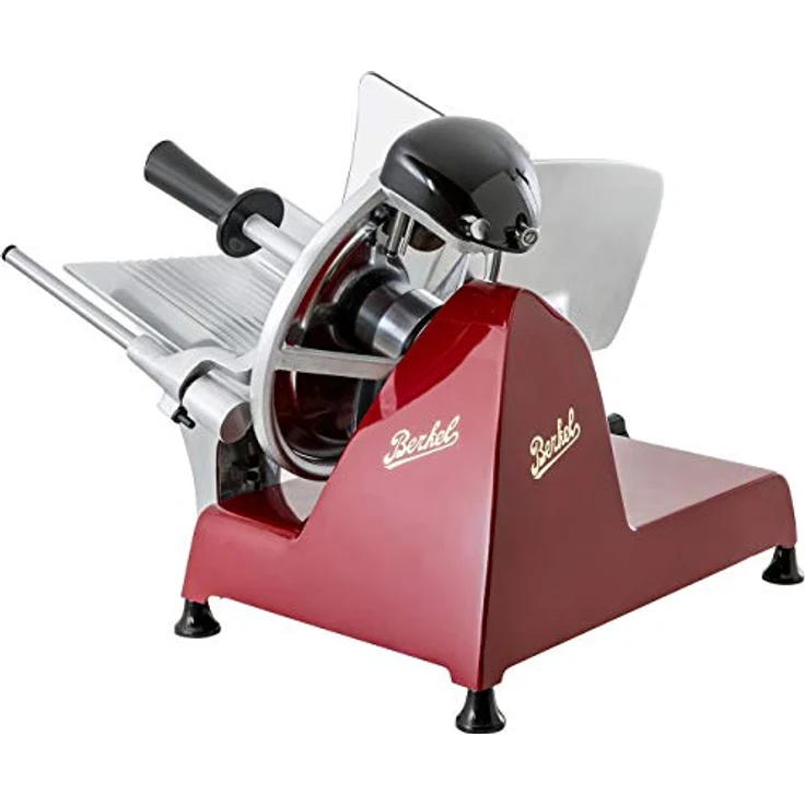 Berkel Allesschneider Red Line 250, inkl. Schneidebrett, 190W, aus Esche und Edelstahl, rot – Bild 4