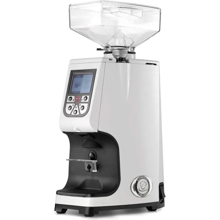 Eureka Atom 60, Kaffeemühle, Weiss - Leises Mahlen für erstklassigen Kaffeegenuss
