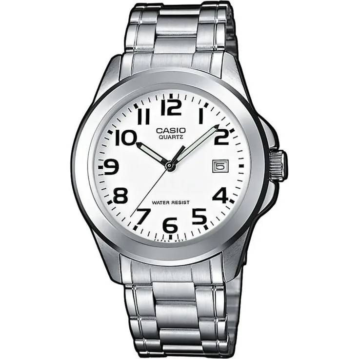 Casio Armbanduhr MTP-1259PD-7BEG Weiss, Analoguhr, 42.20 mm