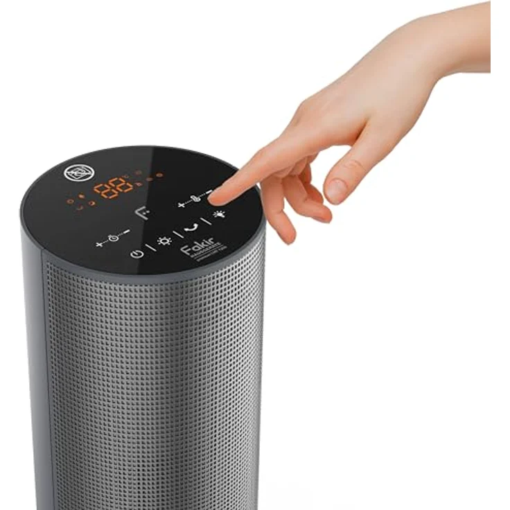 Fakir HT 1200 Turmheizlüfter, Heizlüfter mit effizienter Heizleistung, grau – Bild 4