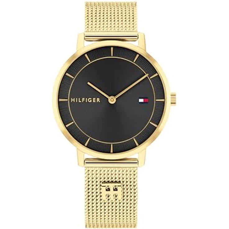 Tommy Hilfiger Tea Uhr Gold und Schwarz, 35 mm, Quarzuhrwerk, für Damen – Bild 2