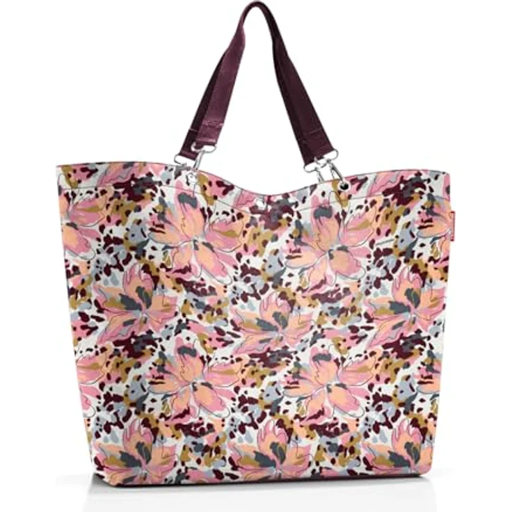 reisenthel shopper XL flora rose, geräumige Shopping Bag und edle Handtasche, wasserabweisend, 35l Volumen – Bild 3