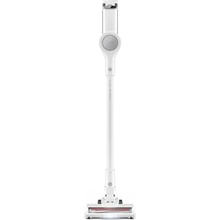 SHARP VC-SV10MMAEU-W Akku Staubsauger, kabellos, 2 austauschbare Akkus, 50 Minuten Betriebszeit, HEPA13-Filter, ideal für Tierhaare, Weiß