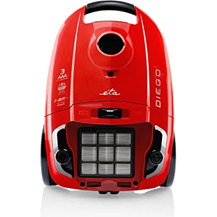eta Bodenstaubsauger DIEGO ETA352190000, ECO Motor, 800 W, mit Beutel, rot – Bild 5