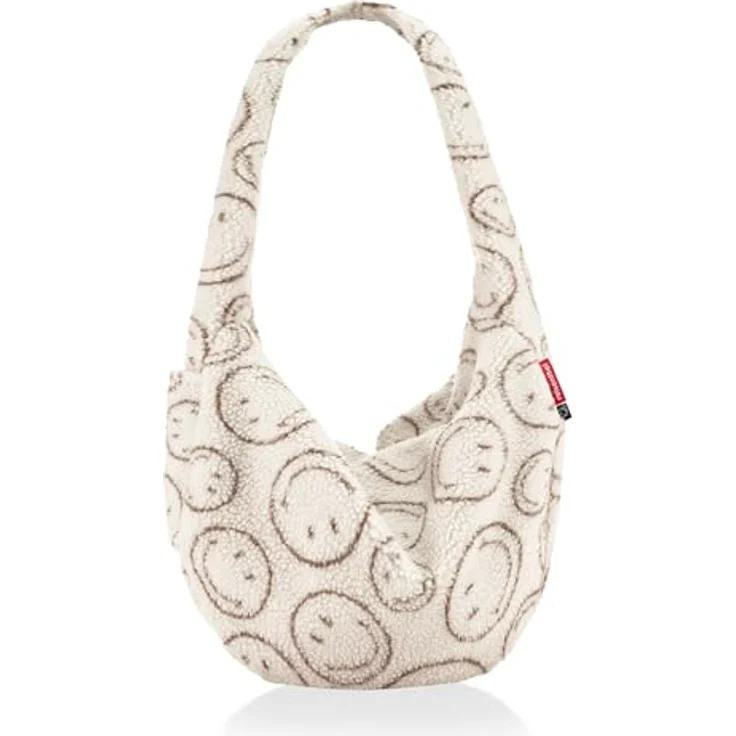 REISENTHEL® Schultertasche moonbag 24 Liter, aus 100% recyceltem Polyester, Farbe smiley teddy chocolate, mit Innen- und Außentaschen – Bild 2