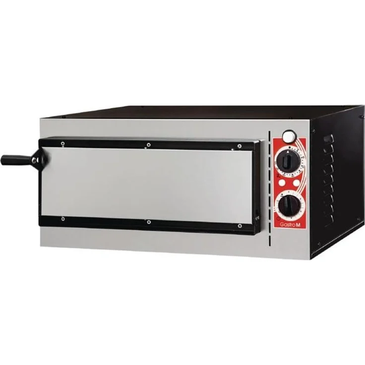 Gastronoble Gastro M Pisa Pizzaofen 1 Kammer, Edelstahl, elektrisch, 1600W, max. 320°C, für 1 Pizza, 1476 cm² Backfläche, manuelle Regulierung