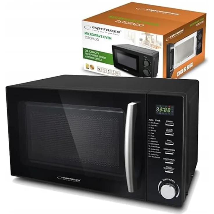 Esperanza EKO010 Cocinero Mikrowellenherd, Mikrowelle, Schwarz – Bild 5