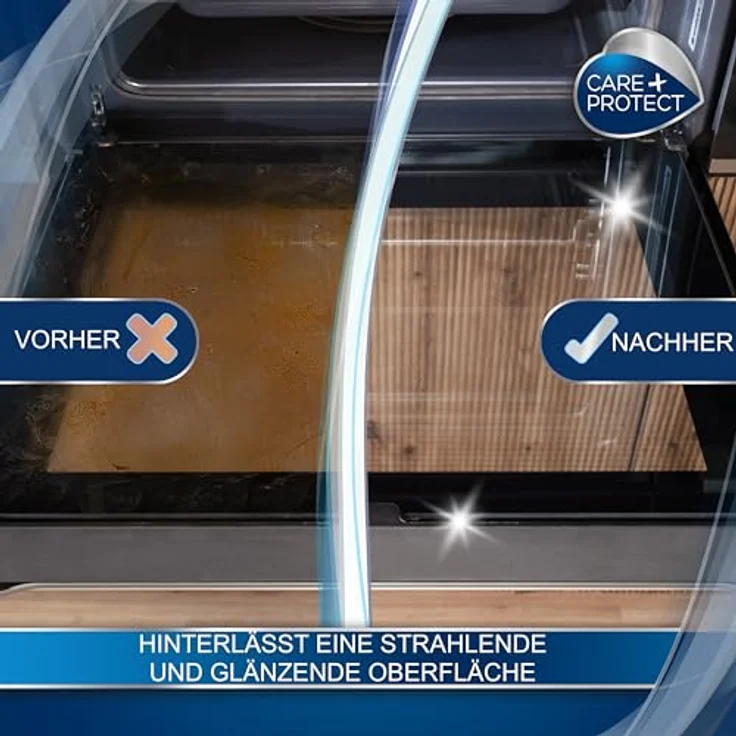 CARE + PROTECT Reinigungsschaber für Glas-, Keramik- und Induktionskochfelder; keine Kratzer; Oberflächen werden wieder hell und glänzend; sicher; auswechselbare Klinge – Bild 4