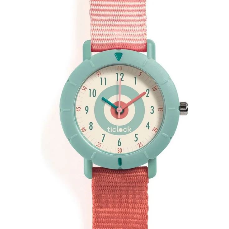 DJECO Quarzuhr Armbanduhr drehbare Lünette Kinderuhr inkl. Batterie, sportliches Design, elegante Farbtöne - Preisvergleich