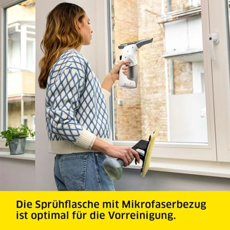 Kärcher WV 1 Plus, Fensterreiniger, Weiss – Bild 5