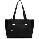 Tamaris Shopper TAS Galina, Feinsynthetik mit Logo-Prägung, in edler Echtleder-Optik, schwarz