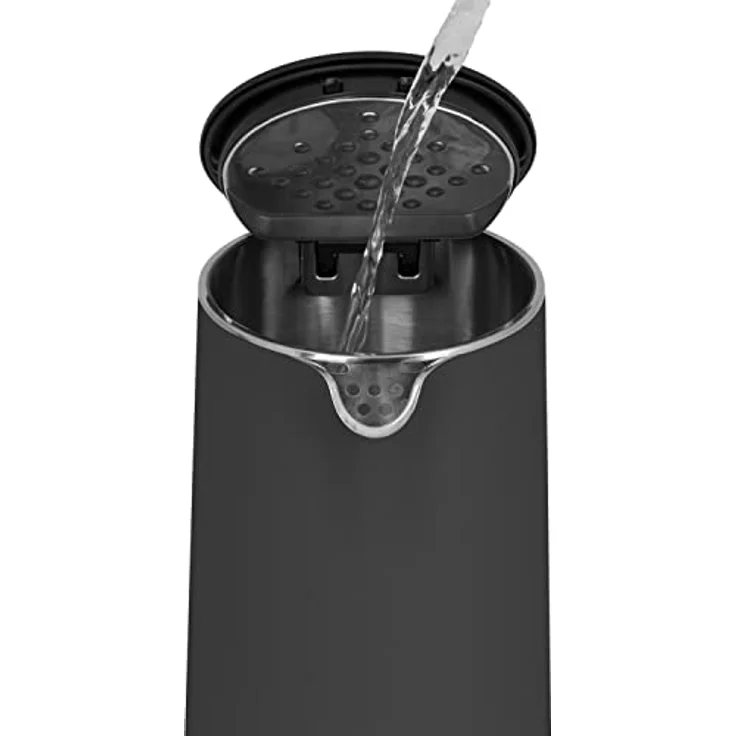 Concept Salt & Pepper RK3301 Wasserkocher, 2200 Watt, 1,5 Liter, kabellos, schwarz – Bild 6