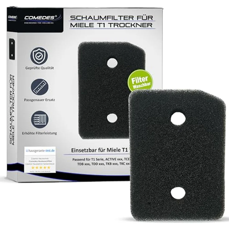 Comedes Ersatzfilter einsetzbar statt Miele Schaumfilter 9164761 – Bild 2