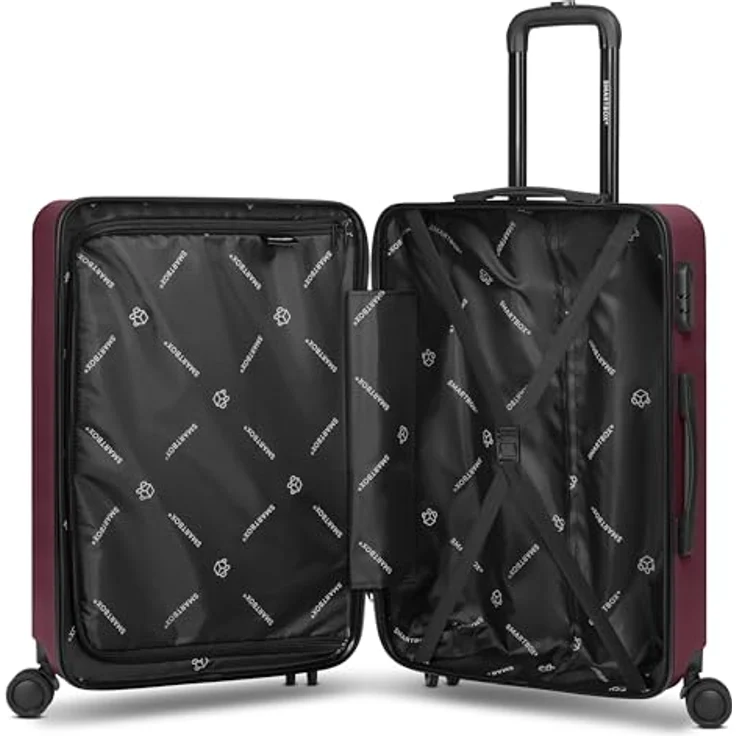 SMARTBOX Hartschalen Check-in Koffer M Trolley 43 x 27 x 66 cm, 61 Liter Volumen, 4-Doppelrollen & Zahlenschloss, 3,16 kg (Edition 05) – Bild 4
