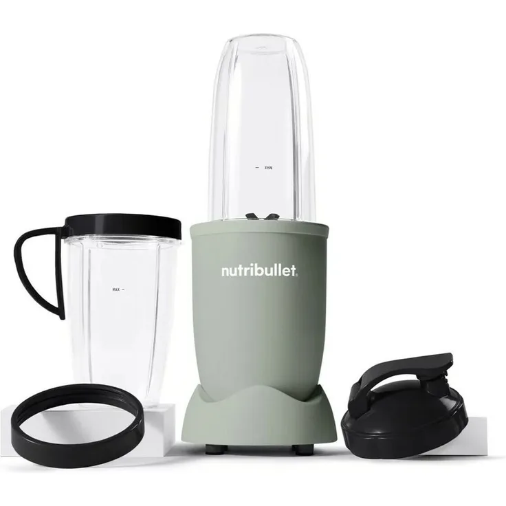 NutriBullet NB907MAJD Mixer 0,9 l Sport-Mixer 900 W Grün - Leistungsstarker Standmixer mit 900 Watt und spülmaschinenfesten Teilen
