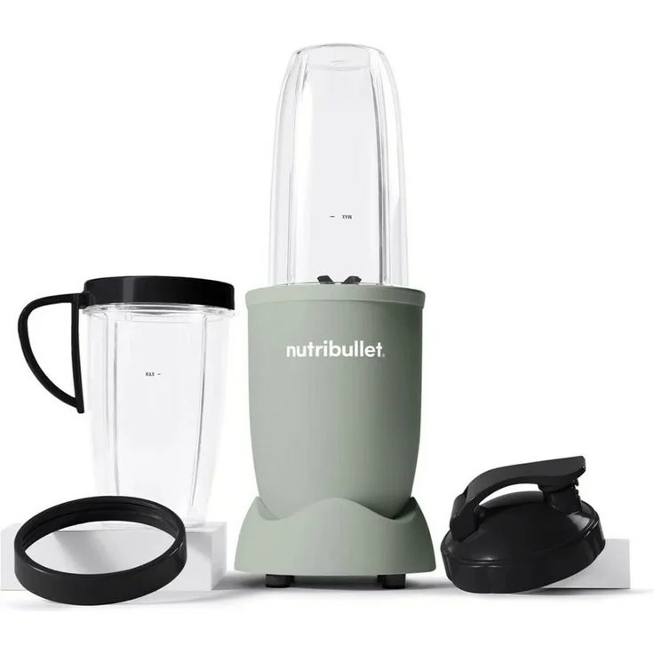 NutriBullet NB907MAJD Mixer 0,9 l Sport-Mixer 900 W Grün - Leistungsstarker Standmixer mit 900 Watt und spülmaschinenfesten Teilen