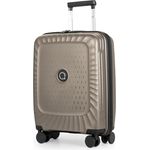 Hauptstadtkoffer Kotti - leichtes Handgepäck 55x40x20, Koffer PP (Recycelt) nachhaltig, TSA, Champagner